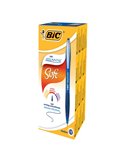 SCATOLA 12 PENNE SFERA SCATTO BIC®ATLANTIS PREMIUM clip metal 1,0MM BLU 9021322
