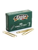 SCATOLA 40 FERMAGLI N.7 MM75 SUPER GIGANTI OTTONATI LEONE FO7