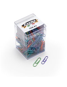 GRAN MIX FERMAGLI COLORATI PCV 125gr ASSORTITI LEONE FXPB125GMIX