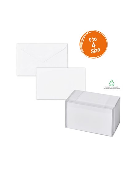 SCATOLA 100biglietti+100buste f.to 4 75x112mm DALMAZIA 8304 SADOCH 8304