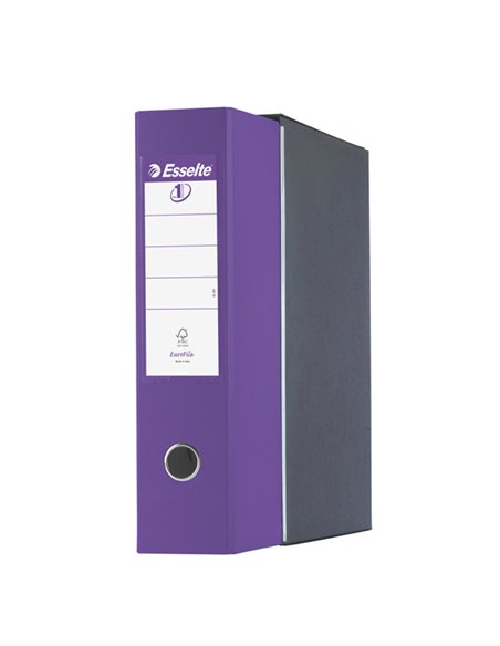 Registratore EUROFILE G55 viola dorso 8cm f.to protocollo ESSELTE 390755950 ESSELTE REGISTRATORI A LEVA