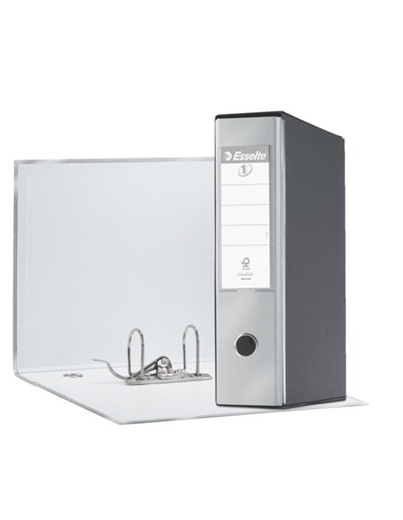 Registratore EUROFILE G55 grigio metal dorso 8cm f.to protocollo ESSELTE 390755970 ESSELTE REGISTRATORI A LEVA