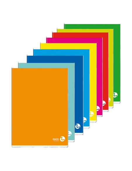 MAXIQUADERNO A4 80gr 80fg+1 4mm COLOR 80 BASIC BM 0110604 BM QUADERNI PUNTO METALLICO
