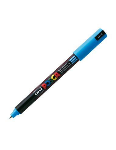 Marcatore UNI POSCA Pen PC1M p.extra fine 0,7mm azzurro UNI MITSUBISHI M PC1MR AZ