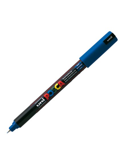 Marcatore UNI POSCA Pen PC1M p.extra fine 0,7mm blu UNI MITSUBISHI M PC1MR B UNI MITSUBISHI A BASE D'ACQUA