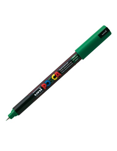 Marcatore UNI POSCA Pen PC1M p.extra fine 0,7mm verde UNI MITSUBISHI M PC1MR V