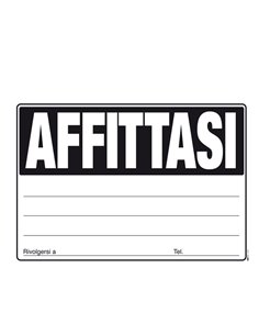 CARTELLO AFFITTASI 24x33cm colori ass giallo-verde-arancio-fuxia E9203 EDIPRO E9203 EDIPRO CARTELLI-VETROFANIE