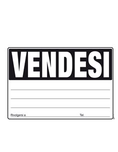 CARTELLO VENDESI 24x33cm colori ass giallo-verde-arancio-fuxia E9202 EDIPRO E9202