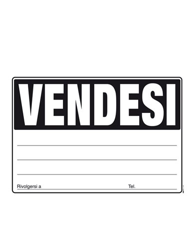 CARTELLO VENDESI 24x33cm colori ass giallo-verde-arancio-fuxia E9202 EDIPRO E9202