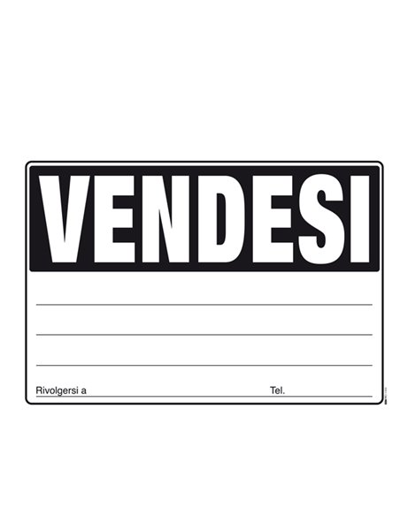 CARTELLO VENDESI 24x33cm colori ass giallo-verde-arancio-fuxia E9202 EDIPRO E9202