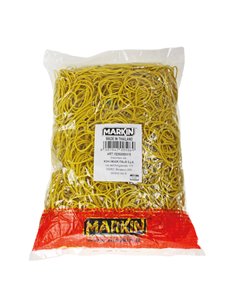 ELASTICO GOMMA GIALLO Ø100 SACCO DA 1KG Markin Y525G100X17 MARKIN ELASTICI