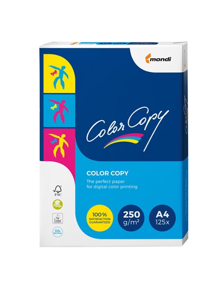 CARTA BIANCA COLOR COPY A4 210x297mm 250gr 125fg MONDI 6371
