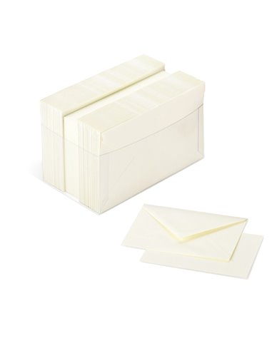 SCATOLA 100 CARTONCINI 200gr + 100 BUSTE 90gr AVORIO FORMATO 4 FAVINI A57Q141 FAVINI BUSTE E BIGLIETTI PER RICORRENZE