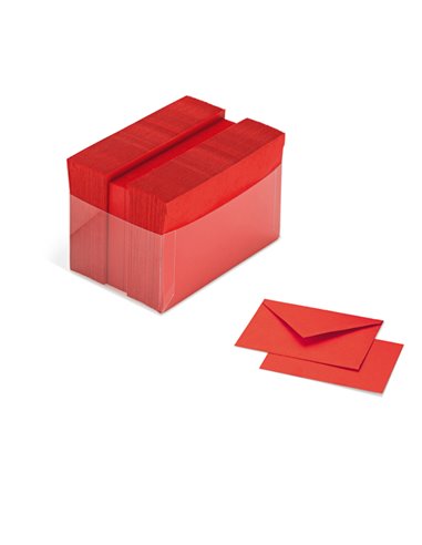 SCATOLA 100 CARTONCINI 200gr + 100 BUSTE 90gr ROSSO FORMATO 9 FAVINI A57C174 FAVINI BUSTE E BIGLIETTI PER RICORRENZE