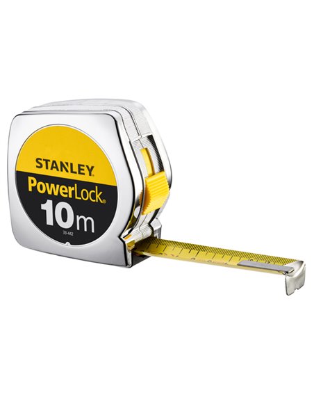 FLESSOMETRO POWERLOCK 10Mt STANLEY M33442 STANLEY FLESSOMETRI E MISURATORI