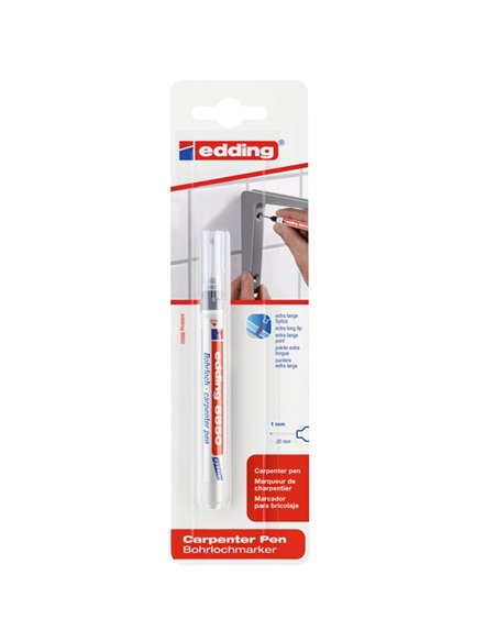 PENNA CARPENTIERE EDDING 8850 NERO 0.7mm E-8850/1 EDDING SPECIALI (CD-VETRO-TESSUTI-ECC.)