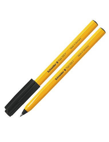 Penna a sfera TOPS 505 0,5mm nero SCHNEIDER P150501 SCHNEIDER CON CAPPUCCIO