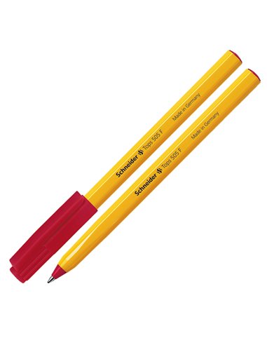 Penna a sfera TOPS 505 0,5mm rosso SCHNEIDER P150502 SCHNEIDER CON CAPPUCCIO
