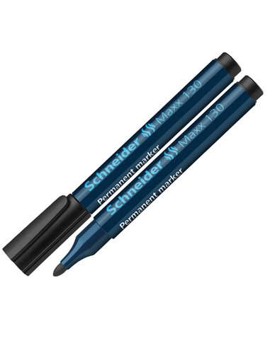 Marcatore MAXX 130 permanente punta conica nero SCHNEIDER P113001 SCHNEIDER PERMANENTI