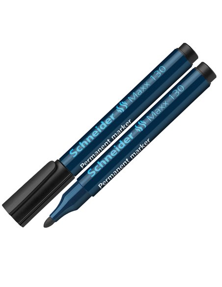 Marcatore MAXX 130 permanente punta conica nero SCHNEIDER P113001 SCHNEIDER PERMANENTI
