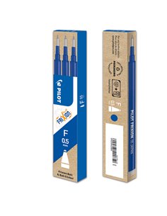 SET 3 REFILL SFERA FRIXIONball CLICKER 0.5mm BLU PILOT 006571 PILOT CANCELLABILI