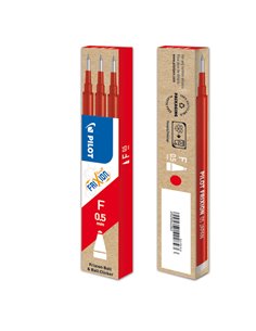 SET 3 REFILL SFERA FRIXIONball CLICKER 0.5mm ROSSO PILOT 006572