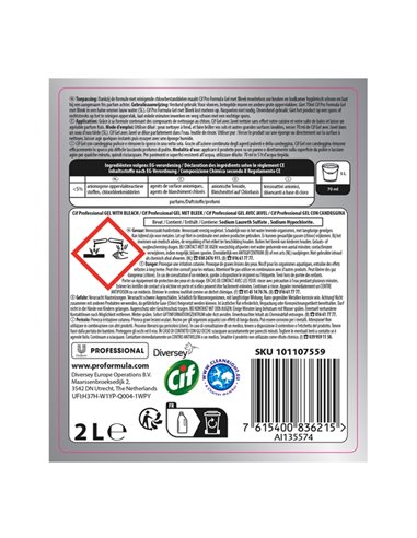 DETERSIVO CIF GEL CON CANDEGGINA 2 LITRI 101107559 CIF DETERGENTI-DETERSIVI PER PULIZIA