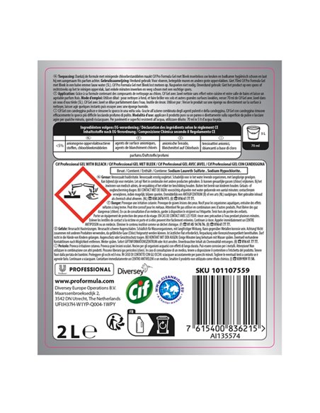 DETERSIVO CIF GEL CON CANDEGGINA 2 LITRI 101107559 CIF DETERGENTI-DETERSIVI PER PULIZIA