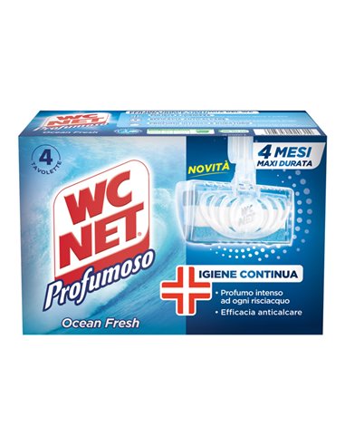 WC NET TAVOLETTA PROFUMOSO OCEAN FRESH (4X34GR) M74838 WC NET DETERGENTI-DETERSIVI PER PULIZIA