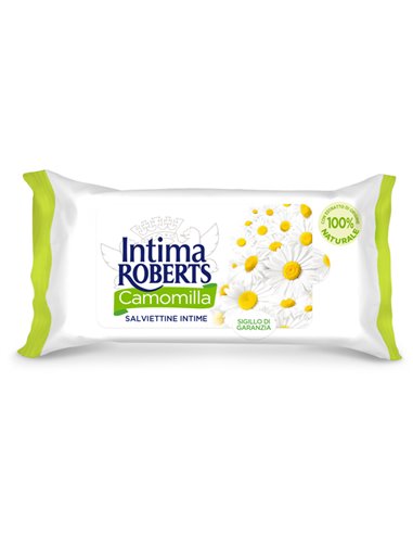 Pack 12 Salviette Salviette Intime Camomilla Roberts 7004390 NEUTRO ROBERTS SALVIETTE, FAZZOLETTI E LENZUOLINI