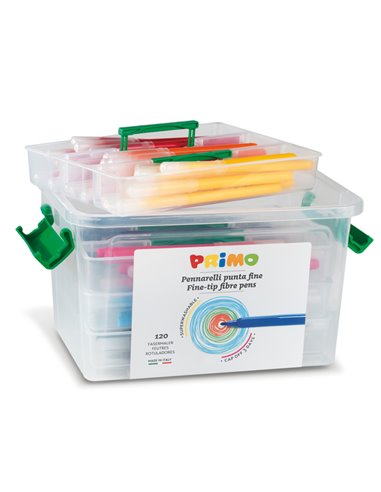 SCHOOLBOX 120 PENNARELLI PUNTA FINE LAVABILI PRIMO 615PEN120 PRIMO PENNARELLI