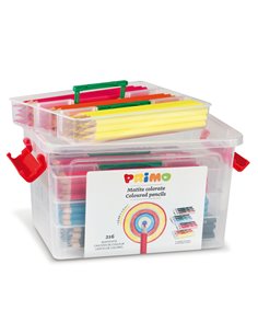SCHOOLBOX 216 PASTELLI COLORATI 100 FSC in 12 colori PRIMO 507MAT216