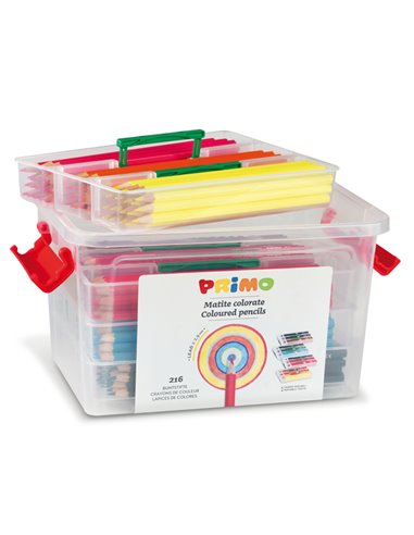 SCHOOLBOX 216 PASTELLI COLORATI 100 FSC in 12 colori PRIMO 507MAT216