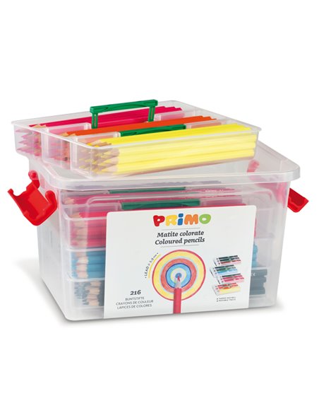 SCHOOLBOX 216 PASTELLI COLORATI 100 FSC in 12 colori PRIMO 507MAT216