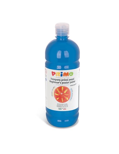 Tempera pronta Primi Passi 1lt cyano PRIMO 204BR1000501 PRIMO TEMPERE