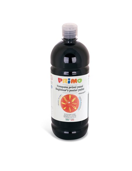 Tempera pronta Primi Passi 1lt nero PRIMO 204BR1000800 PRIMO TEMPERE