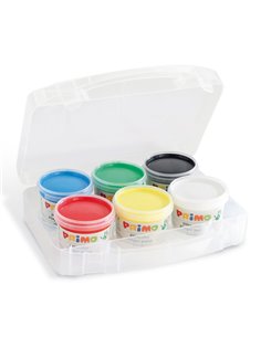 VALIGETTA 6 COLORI A DITA 100gr c/pennello PRIMO 221TD100SP 2