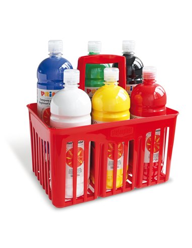 Cesta 6 tempera pronta Primi Passi 1lt colori assortiti PRIMO 210BR6 PRIMO TEMPERE