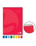BLOCCO NOTES SPIRALATO lato corto 210x297mm 90gr 50fg 5mm COLOR BM 0100208
