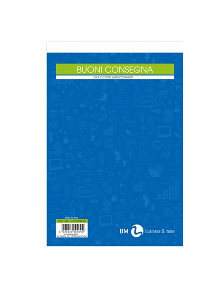 BLOCCO BUONI DI CONSEGNA 50fogli 2 copie ric 150x225mm art 380 BM 0100069 BM ALBERGHI-RISTORANTI