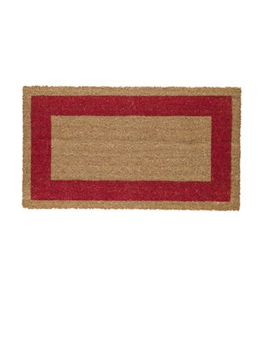 ZERBINO COCCO C/FONDO IN VINILE 60X100CM ROSSO VELCOC ZV17BO6010 ROSSO VELCOC PENSILINE-TAPPETI-ZERBINI