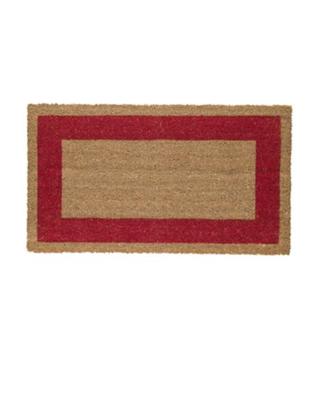 ZERBINO COCCO C/FONDO IN VINILE 60X100CM ROSSO VELCOC ZV17BO6010 ROSSO VELCOC PENSILINE-TAPPETI-ZERBINI