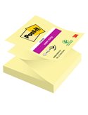 BLOCCO 90foglietti Post-it® Super Sticky Z-Notes Canary™76x76mm R330-123SS-CY 7100290161