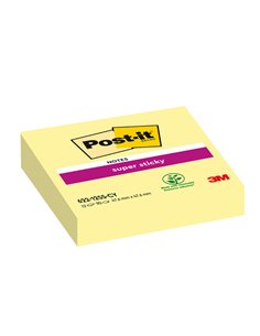 BLOCCO 90foglietti Post-it® Super Sticky Giallo Canary™ 47,6x47,6mm 622-12SS-CY 7100290190 POST-IT BLOCCHI ADESIVI-DISPENSER