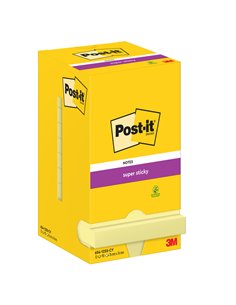 BLOCCO 90foglietti Post-it® Super Sticky Giallo Canary™ 76x76mm 654-12SS-CY 7100290155 2