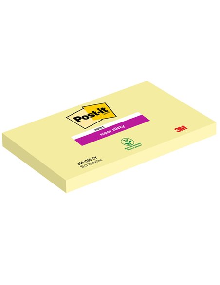 BLOCCO 90foglietti Post-it® SuperSticky Giallo Canary™ 76x127mm 655-12SS-CY 7100290175