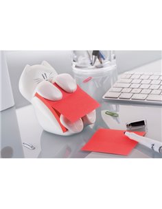 DISPENSER GATTO + RICARICA Post-it® Super Sticky Z-Notes 76x76mm ROSSO RUBINO 7000090057 POST-IT BLOCCHI ADESIVI-DISPENSER 2