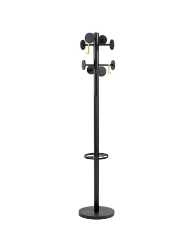 APPENDIABITI A 8 POSTI 175cm NERO STAN3 Alba PMSTAN3-N ALBA APPENDIABITI