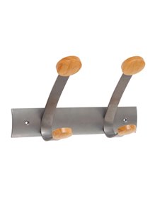 APPENDIABITI da MURO 2POSTI 30cm METALLO/LEGNO Alba PMV2 ALBA APPENDIABITI