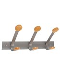 APPENDIABITI da MURO 3POSTI 45cm METALLO/LEGNO Alba PMV3